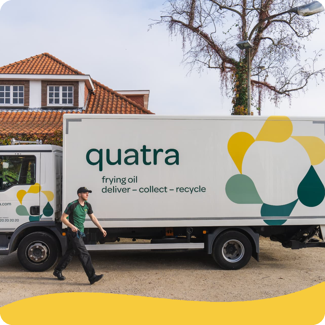 Quatra LKW mit Fahrer für die Abholung von Altspeiseöl